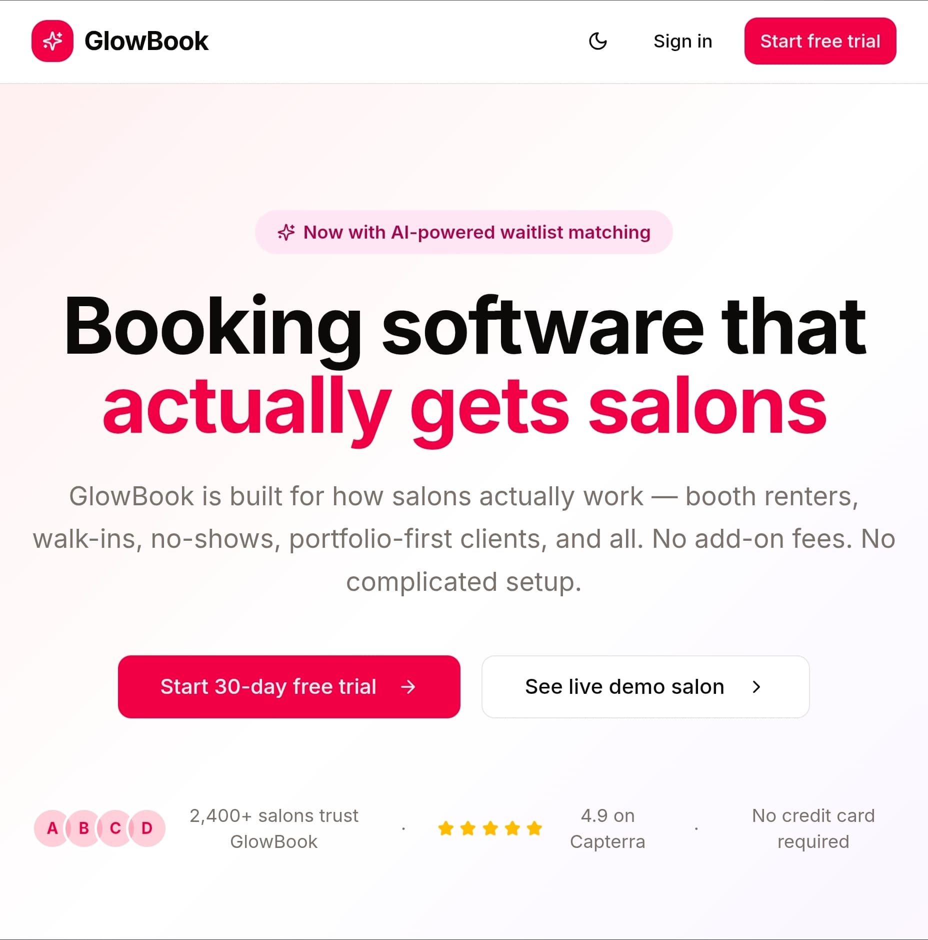 GlowBook screenshot